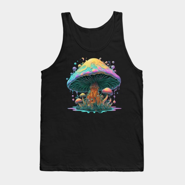 Space Magical Mushroom Tank Top by Aldrvnd